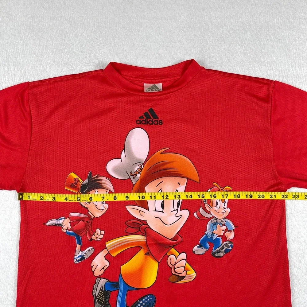 Adidas Shirt Mens Medium Rice Crispy Cereal‎ Snap Crackle Pop Breakfast Food Tee